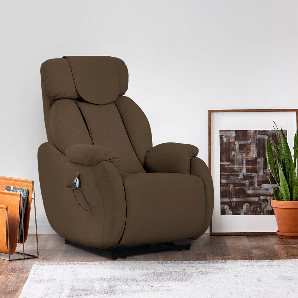 Maxwell Massage Recliner, Brown — Living Essentials Corp.